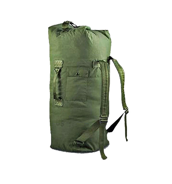 U.S. Military OD Improved Nylon Duffle Bag USED
