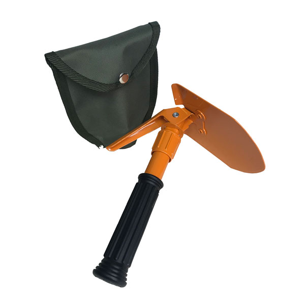 folding shovel with pick