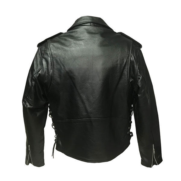 unik premium leather jacket gun pocket